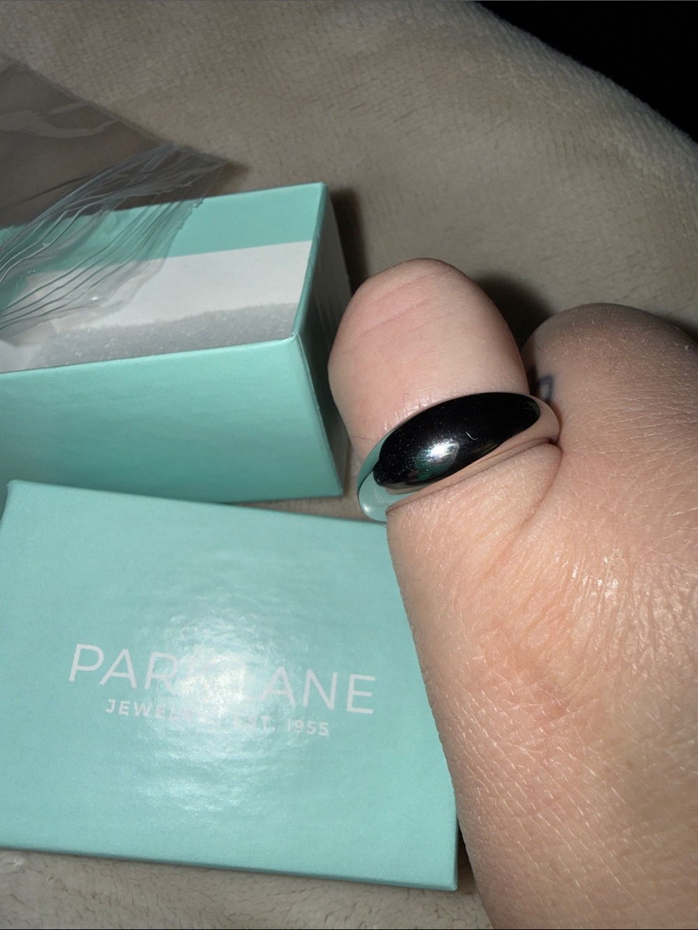 Park Lane Sawyer Polished Silver Dome Ring